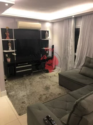 Imagem Lindo apartamento todo mobiliado à venda, em andar alto, no Centro, São Bernardo do Campo, com 3 suítes, 3 vagas, 155m².