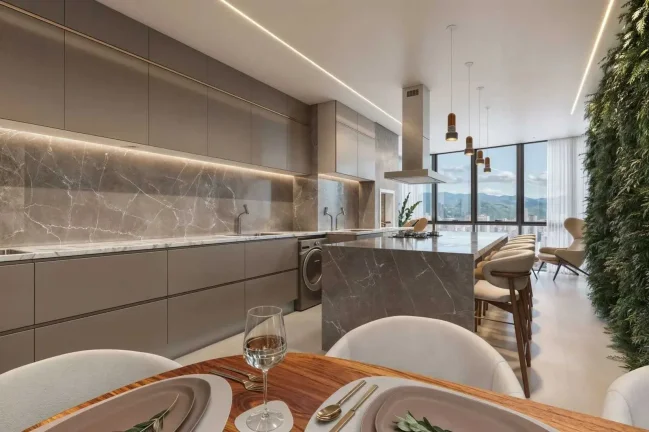 Imagem Apartamento na planta com 4 suítes e 3 vagas de garagem em Porto Belo
