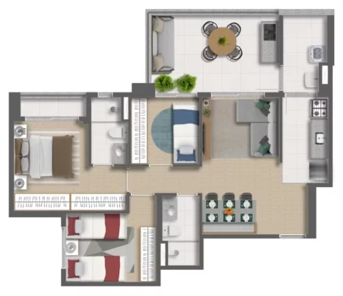 Imagem APARTAMENTO RESIDENCIAL em São Paulo - SP, Vila Mascote