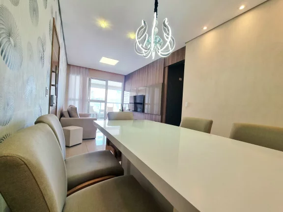 Imagem Apartamento em andar alto com 3 suítes e vista livre a venda no boqueirão em Santos