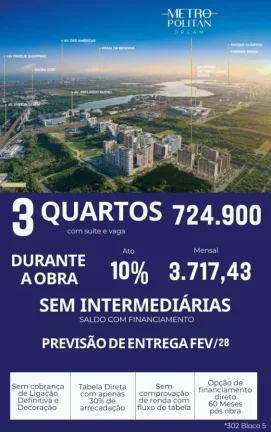 Imagem Apartamento para Venda em Rio de Janeiro, Barra Olímpica, 3 dormitórios, 1 suíte, 2 banheiros, 1 vaga