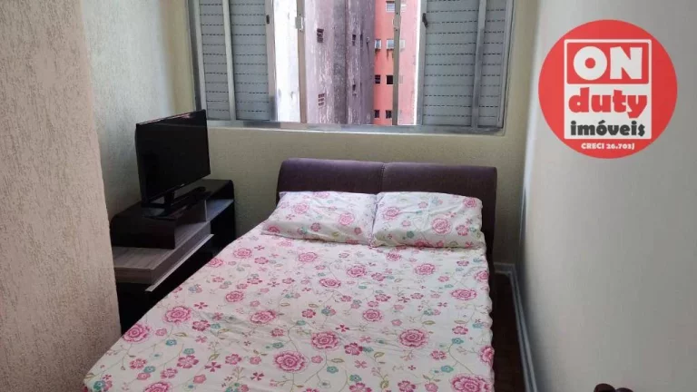 Imagem Apartamento com 1 quartoo para alugar, 41 m² por R$ 1.800/mês - Itararé - São Vicente/SP