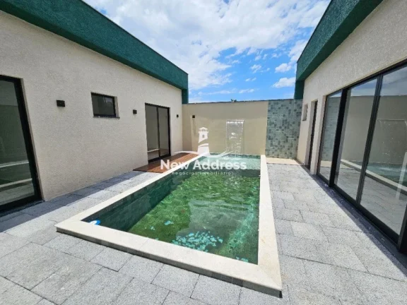 Imagem Casa linear de 210m², com 3 suítes e piscina, no Yahoo Residence - Serra
