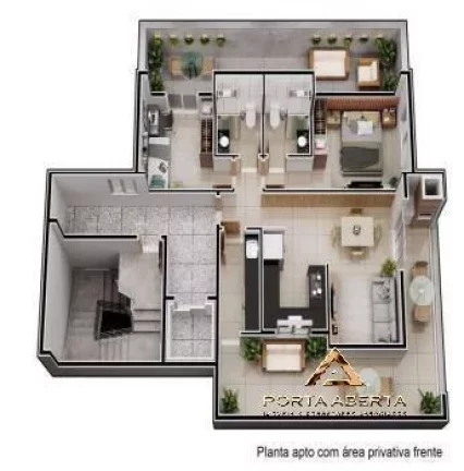 Imagem Apto 2 Quartos, sendo 1 Suite - Horto - Ipatinga - COD 562