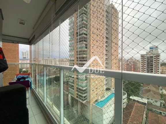 Imagem Apartamento porteira fechada, com 2 dormitórios à venda, 77 m² por R$ 960.000 - Ponta da Praia - Santos/SP