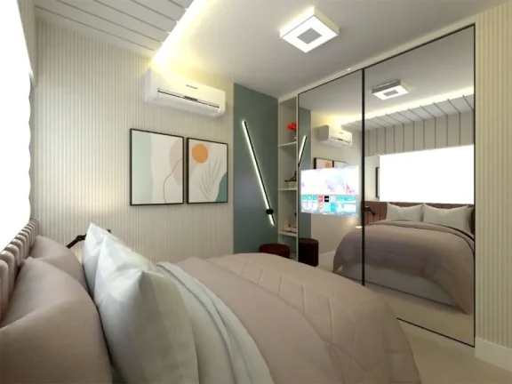 Imagem APARTAMENTO 2 QUARTOS /1 SUÍTE, VARANDA GOURMET À VENDA, 58 M² POR R$ 230.000 - RESIDENCIAL PARQUE DOS SERVIDORES - RIBEIRÃO PRETO/SP