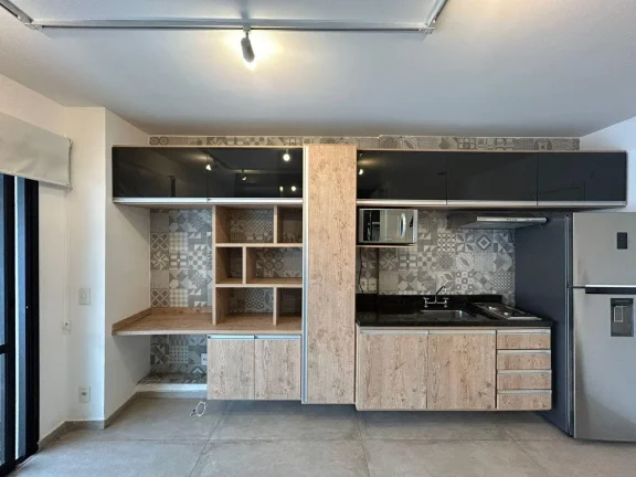 Imagem Studio de Luxo para Locação em Condomínio na Bela Vista, São Paulo-SP: 1 Quarto, 2 Salas, 1 Banheiro, 1 Vaga de Garagem!