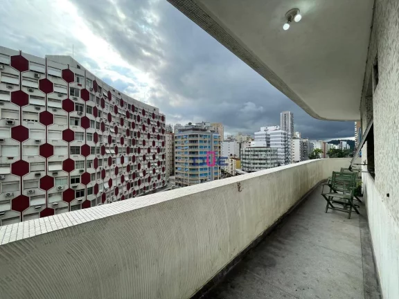Imagem Apartamento Icônico com 2 suítes à venda, 168 m² por R$ 742.000 - Gonzaga - Santos/SP
