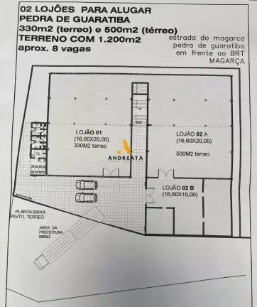 Imagem Estrada do Magarça - Guaratiba - Espetacular loja de 500m2 para locação em frente ao BRT Magarça!!!! Possibilidade de expansão!!!