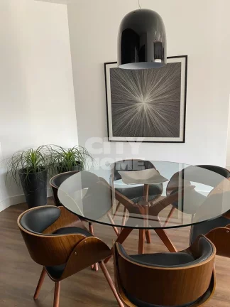 Imagem Apartamento de 116m² no Brooklin, totalmente reformado com living para 3 ambientes, sacada, lavabo,...
