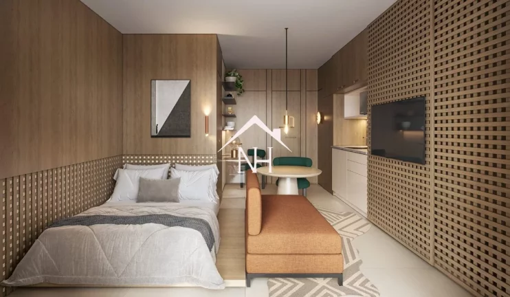 Imagem Studio de 24m entre a Av Paulista e Parque Ibirapuera, metrô Brigadeiro c/ dormitório e terraço, bicicletário,lavanderia,academia,coworking, delivery
