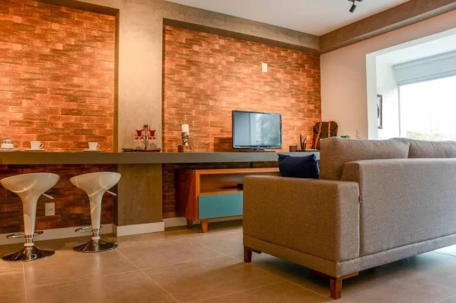Imagem Apartamento novo. Lindo studio de 52M² - Brooklin. Mobiliado com moderna decoração. Possui vaga de garagem.