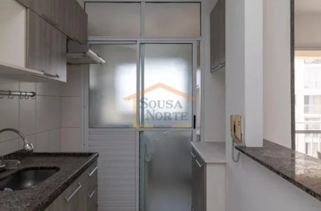 Imagem Apartamento com 58 m², com 2 dormitórios, sendo 1 suíte, 2 banheiros, possui varanda, cozinha ame...