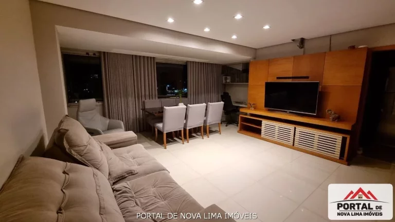Imagem Apartamento de 3 Quartos a venda no Vila da Serra, andar alto, com Vista Definitivada. Lazer completo, Sinta se num Resort