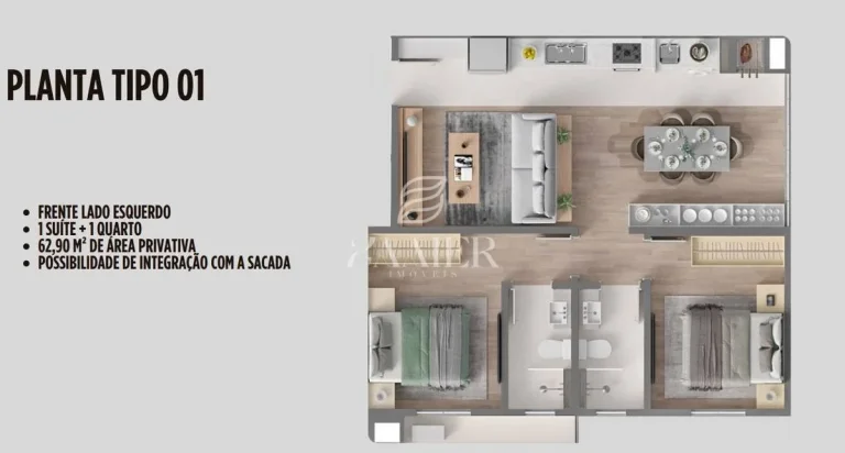 Imagem Apartamento com 2 quartos à Venda, Saguaçu - Joinville