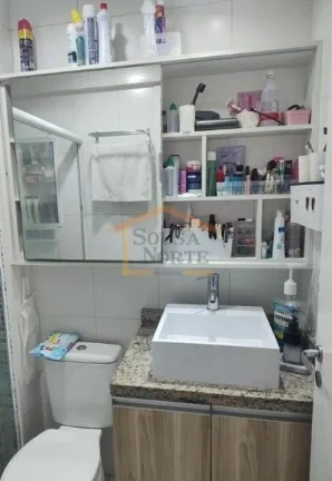 Imagem Apartamento de 65 m² no 2° andar, de frente para a entrada principal, com 2 dormitórios, sendo 1 ...
