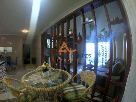 Imagem Adriano Carpes Imóveis vende - Casa com dois dormitórios, sendo uma suíte, com piscina no Bairro Nossa Senhora de Fatima em Penha -SC