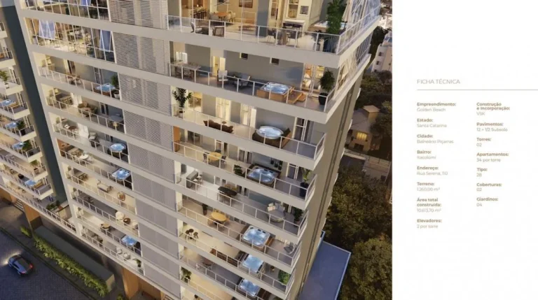 Imagem Lançamento ALTO PADRÃO Golden Beach em Piçarras - Apenas 100m do mar no Bairro Itacolomi