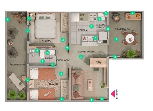 Imagem APARTAMENTO RESIDENCIAL em Suzano - SP, Jardim Santa Inês