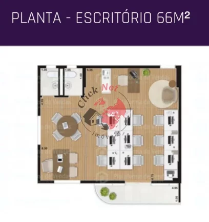 Imagem Sala Comercial Nova à Venda no bairro Valongo em Santos - Aceita imóvel no ABC