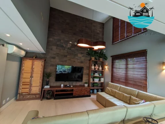 Imagem Aluguel de Temporada Juquehy - 4 suítes, piscina/churr. Privativa, 50m da praia, acomodação 14 pessoas, 03 vagas de auto | Juquehy Imobiliária