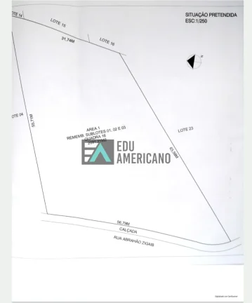 Imagem Terreno próximo a Juca Peçanha, bairro de alto padrão Vila santista Atibaia 2091m² ou 3 lotes separados 700m²