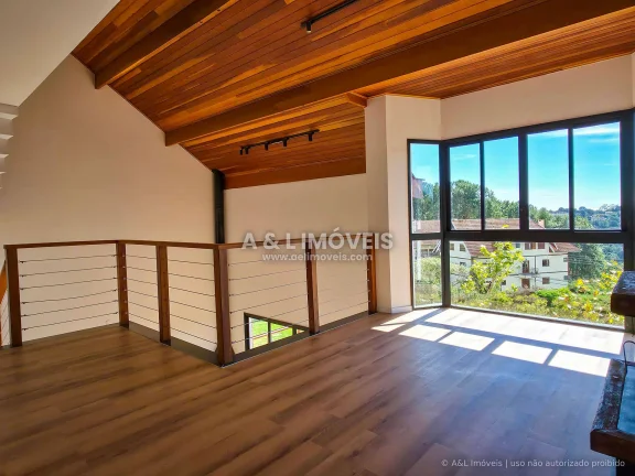 Imagem Residência 4 Suítes Nova com Vista Panorâmica em Condomínio Fechado Capivar