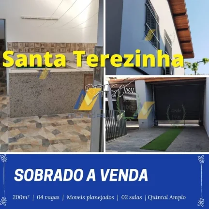Imagem VENDO SOBRADO EM SANTO ANDRÉ -SANTA TEREZINHA - 3 DORMS