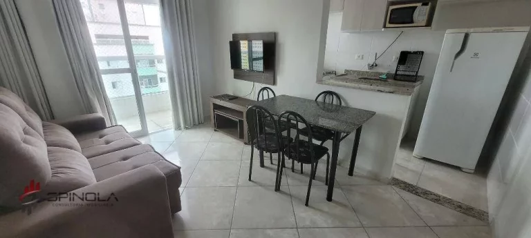 Imagem Apartamento com 1 dormitório à venda, 46 m² por R$ 290.000,00 - Ocian - Praia Grande/SP