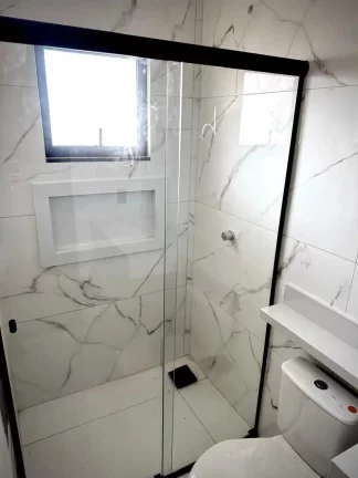Imagem Casa geminada com 2 dormitórios e garagem para 2 carros em Palhoça/SC