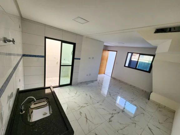 Imagem Casa para Venda em Santo André, Jardim Santo Alberto, 2 dormitórios, 2 suítes, 2 banheiros, 1 vaga