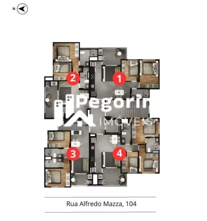 Imagem Apartamento à venda em Curitiba, Lindóia, com 2 quartos, 58,88m²