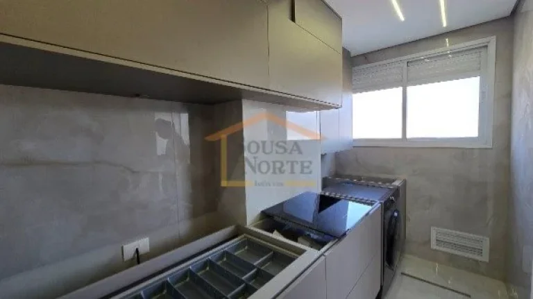 Imagem Apartamento com 60 m², 2 dormitórios, sendo 1 suíte, sala integrada à varanda com espaço gourme...