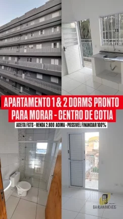 Apartamento à venda em Cotia-SP: 1 e 2 quartos, 32m² a 45m² de área!