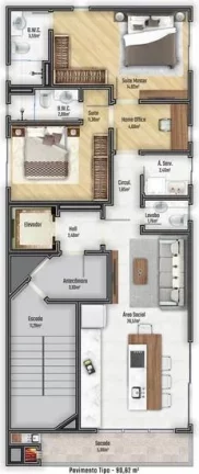 Imagem Apartamento Quadra Mar para Venda em Itajaí / SC no bairro Praia Brava de Itajaí