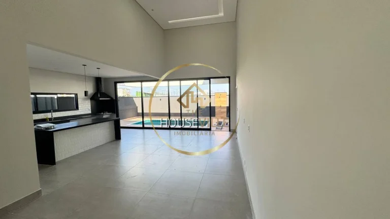 Imagem Casa Térrea, 3 Dormitórios( 3 suítes), 4 vagas, Condomínio Santa Mônica.