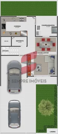 Imagem SOBRADO com 3 dormitórios à venda com 139.01m² por R$ 829.000,00 no bairro Estância Pinhais - PINHAIS / PR