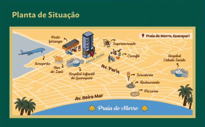 Imagem Apartamento, 02 Quartos, 01 Suite, Praia do Morro, Guarapari, ES