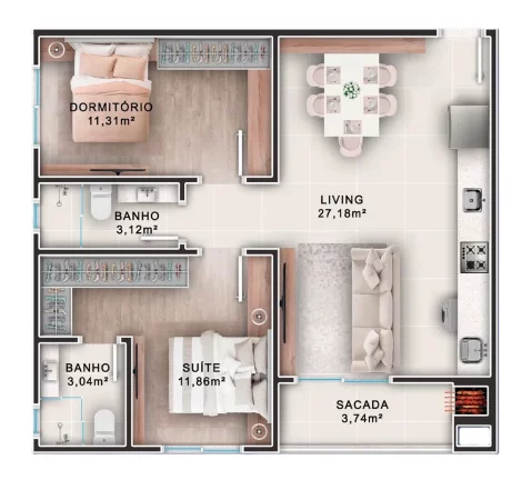 Imagem Otelo Residence - Fase 1 - Apartamento à venda no bairro Municípios - Balneário Camboriú/SC