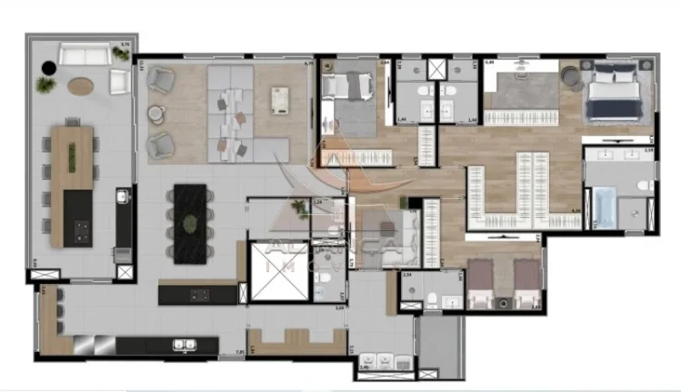 Imagem Apartamento - Ribeirão Preto - Jardim Olhos D'água