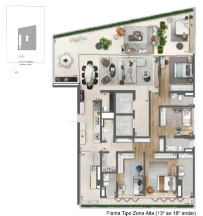 Imagem Apartamento 4 quartos em Jardim Paulista São Paulo SP, apartment in São Paulo Brazil, apartamento 4 suítes em São Paulo SP, apartamento 4 dormitórios