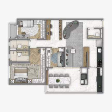 Imagem Living Grand Wish Jardim, apartamento à venda com 2 quartos em Bairro Jardim Santo André SP