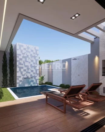 Imagem Casa em condomínio fechado, com três suítes espaçosas, você e sua família terão