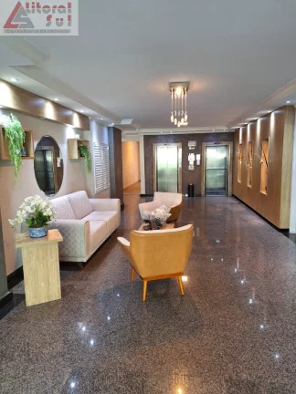 Imagem Apartamento para locação em Praia Grande-SP, Tupi: 2 quartos, 1 suite, 1 sala, 2 banheiros, 1 vaga de garagem.