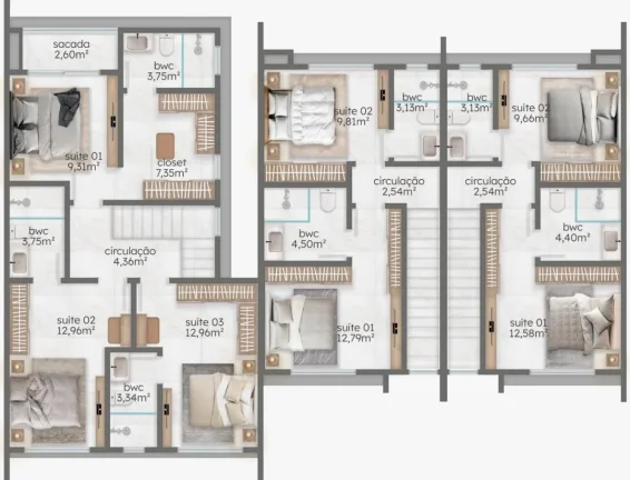 Imagem SOBRADO COM 2 SUITES - Localização privilegiada, a apenas 700 metros da praia no Centro de Navegantes a venda com Adriano Carpes Imóveis