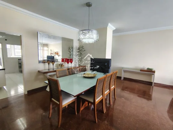 Imagem Apartamento de 3 quartos com suíte, 2 salas e 2 vagas de garagem na Vila Luis Antônio em Guarujá-SP - 150,25 m² de área