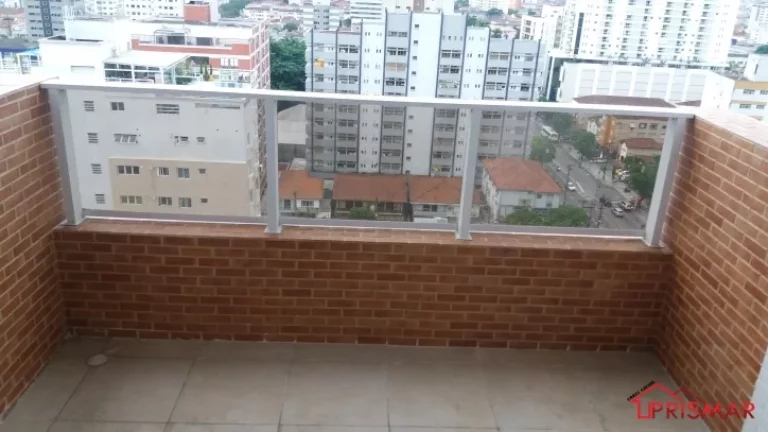 Imagem 2 dormitorios 2 suites 1 vaga demarcada Boqueirão Santos