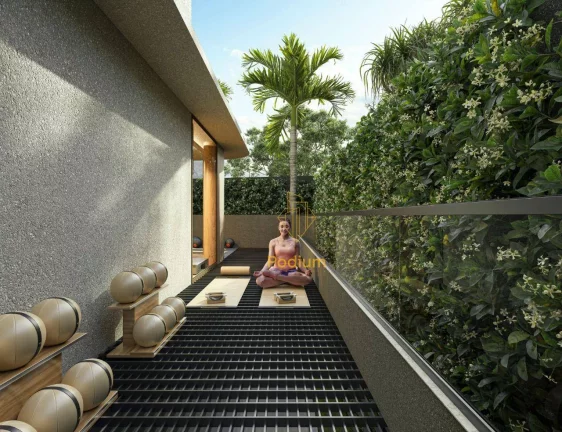 Imagem Apartamento térreo com área privativa em L a 115m da praia de Areia Dourada / Cabedelo - AP1159