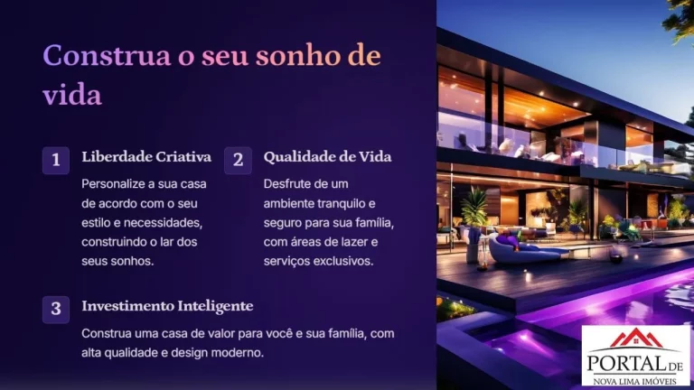 Imagem Apenas 2 lotes disponíveis para Venda - Condomínio Reserva do Ouro um lugar para Morar bem em Nova Lima
