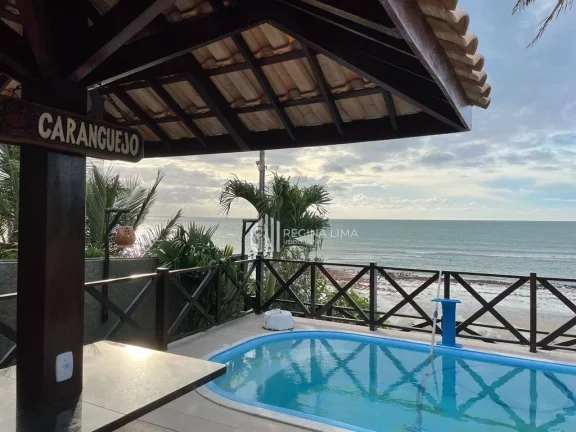 Casa na PRAIA DO COQUEIRO (Porteira fechada), VISTA PARA O MAR, pé na areia, à venda por R$ 2.000.000,00 - Coqueiro - Luís Correia/PI